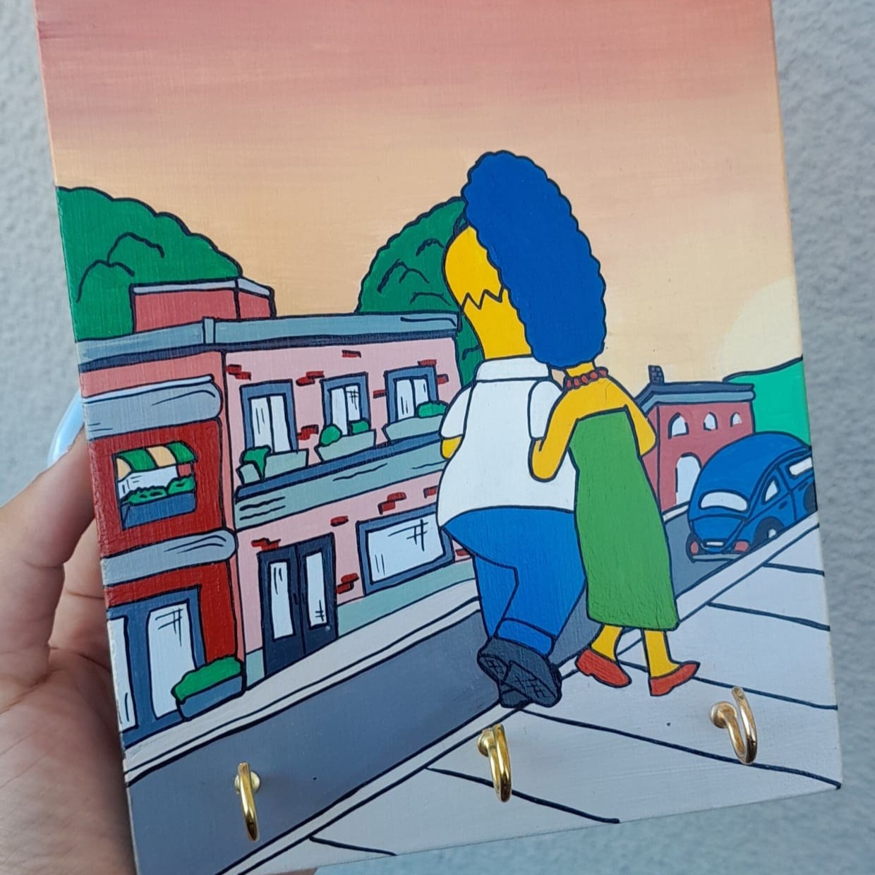 Porta llave Atardecer en Springfield